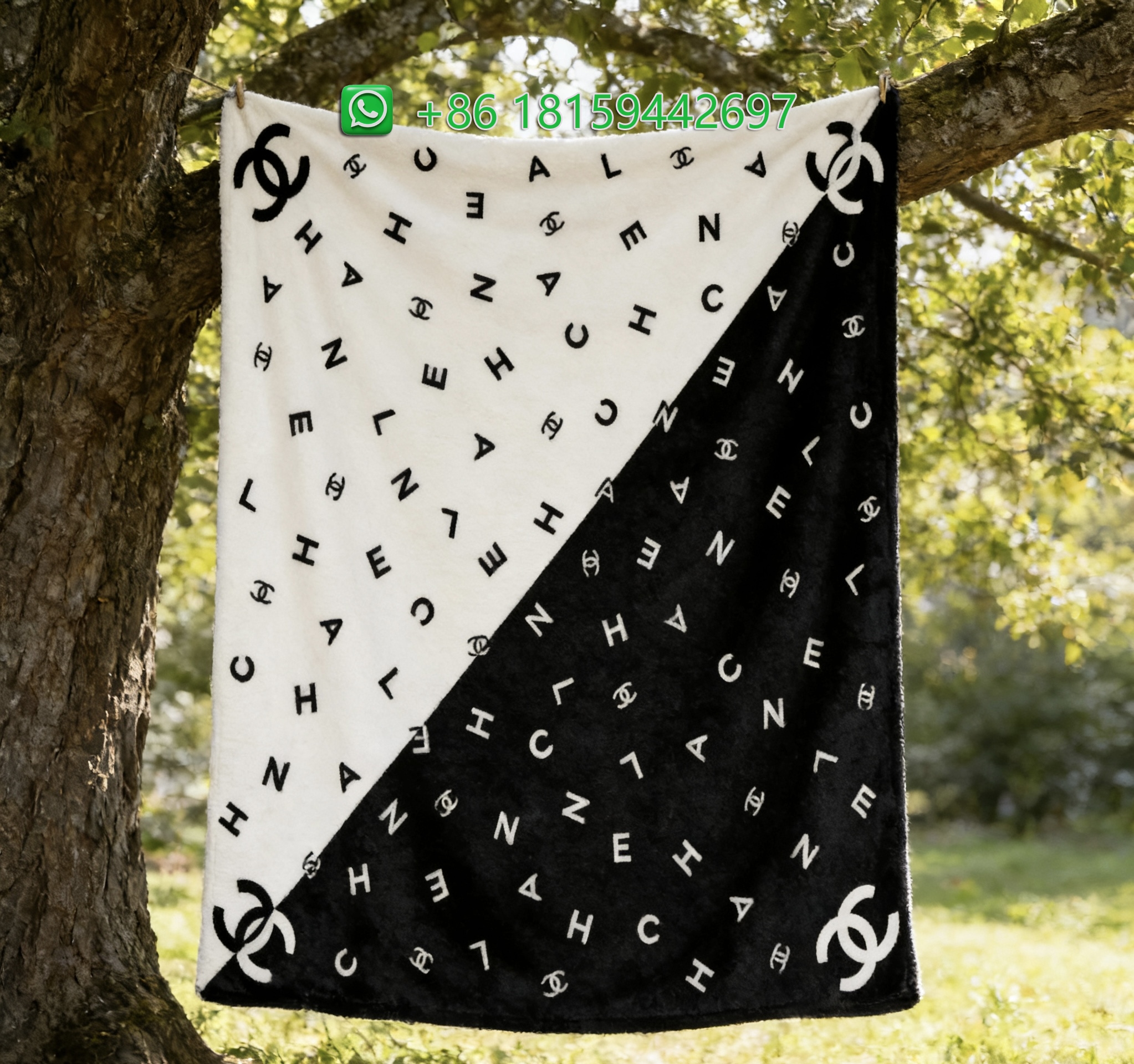 Chanel Throw Blankets